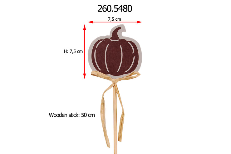 Pompoen hout boekesteker