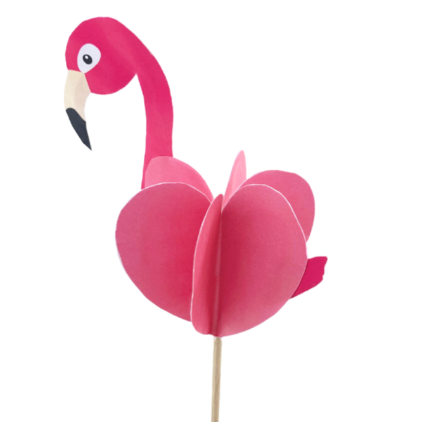 Boeketsteker zomer flamingo