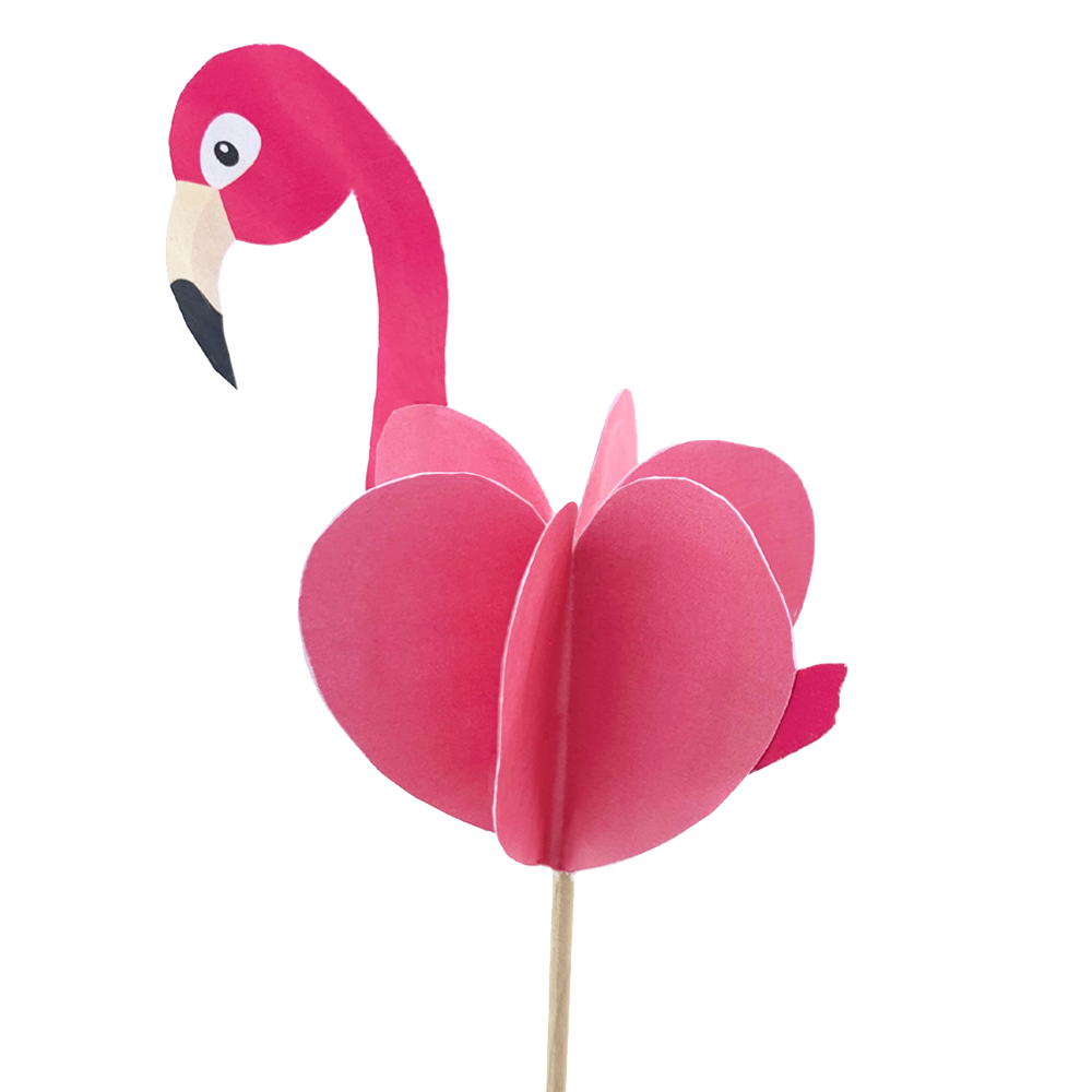 Boeketsteker zomer flamingo